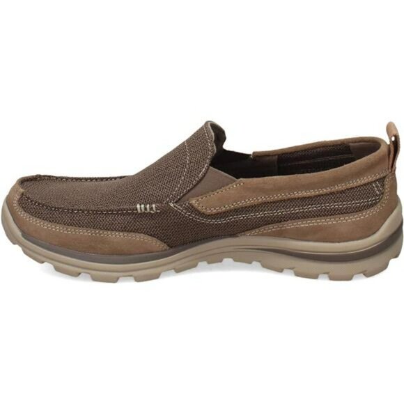 Mens Slip On Memory Foam Loafers Comfortable Casual Walking Shoes Relaxed Fit - Picture 3 of 8